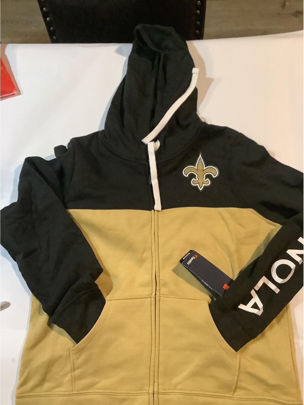 New Fanatics Women's New Orleans Saints Full Zip Hoodie Jacket